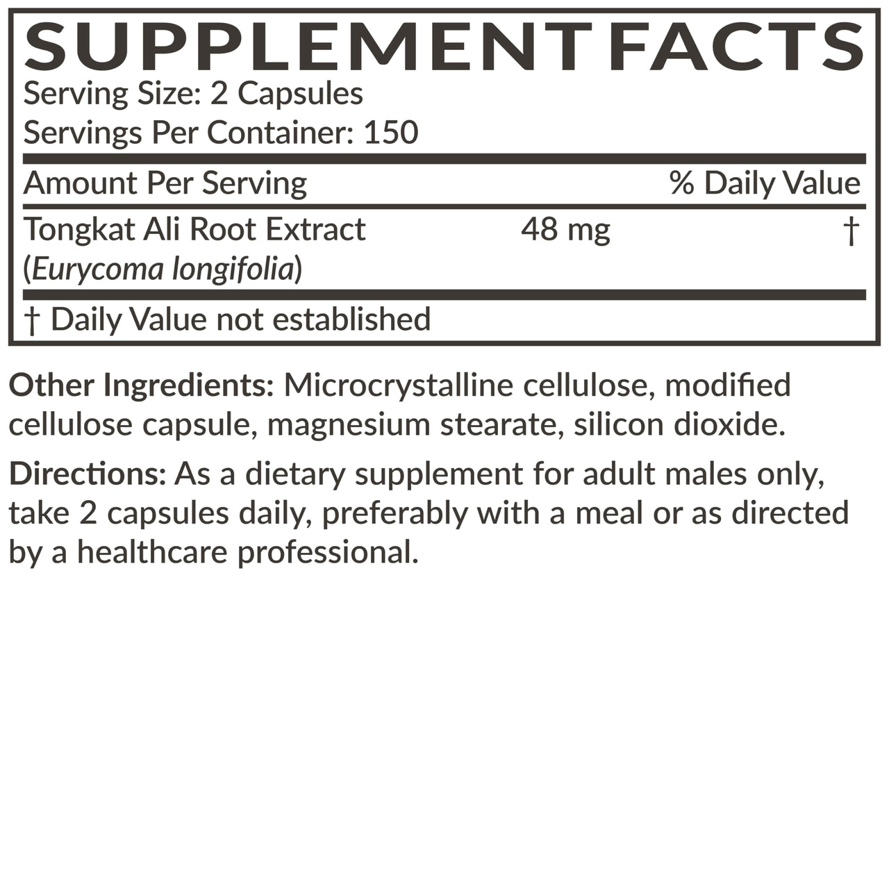 Futurebiotics Longjack Tongkat Ali Extra Strength Energy & Stamina Support - Non-GMO, 300 Vegetarian Capsules