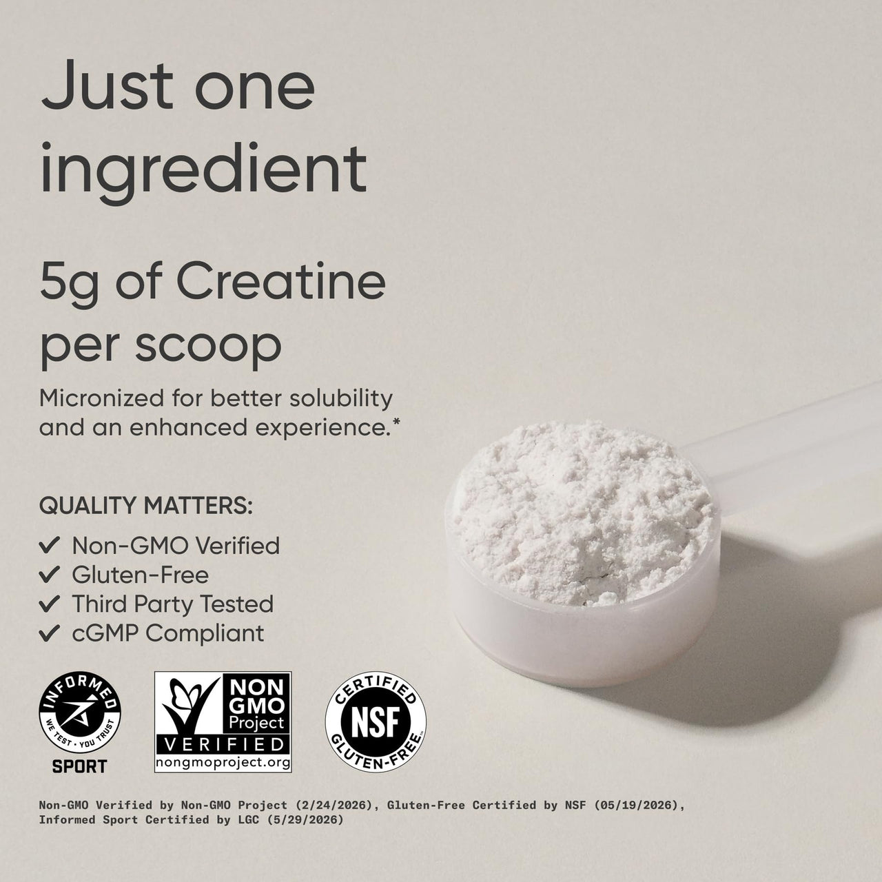 Sports Research® Creatine Monohydrate - Gain Lean Muscle, Improve Performance and Strength and Support Workout Recovery* - 5 g Micronized Creatine, Fruit Punch Flavor - 25 Servings