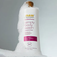 Thumbnail for RAW SUGAR Simply Body Wash Variety Trio (25 Fl Oz, Pack of 3) Vegan Bath & Shower Gel, Raw Coconut + Mango, Pineapple + Maqui Berry + Coconut and Watermelon + Fresh Mint, No Sulfates & Parabens