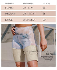 Thumbnail for Sports Research Sweet Sweat Toned Thigh Trimmers for Men & Women | Increases Heat & Sweat to the Thighs (Quartz, Medium)