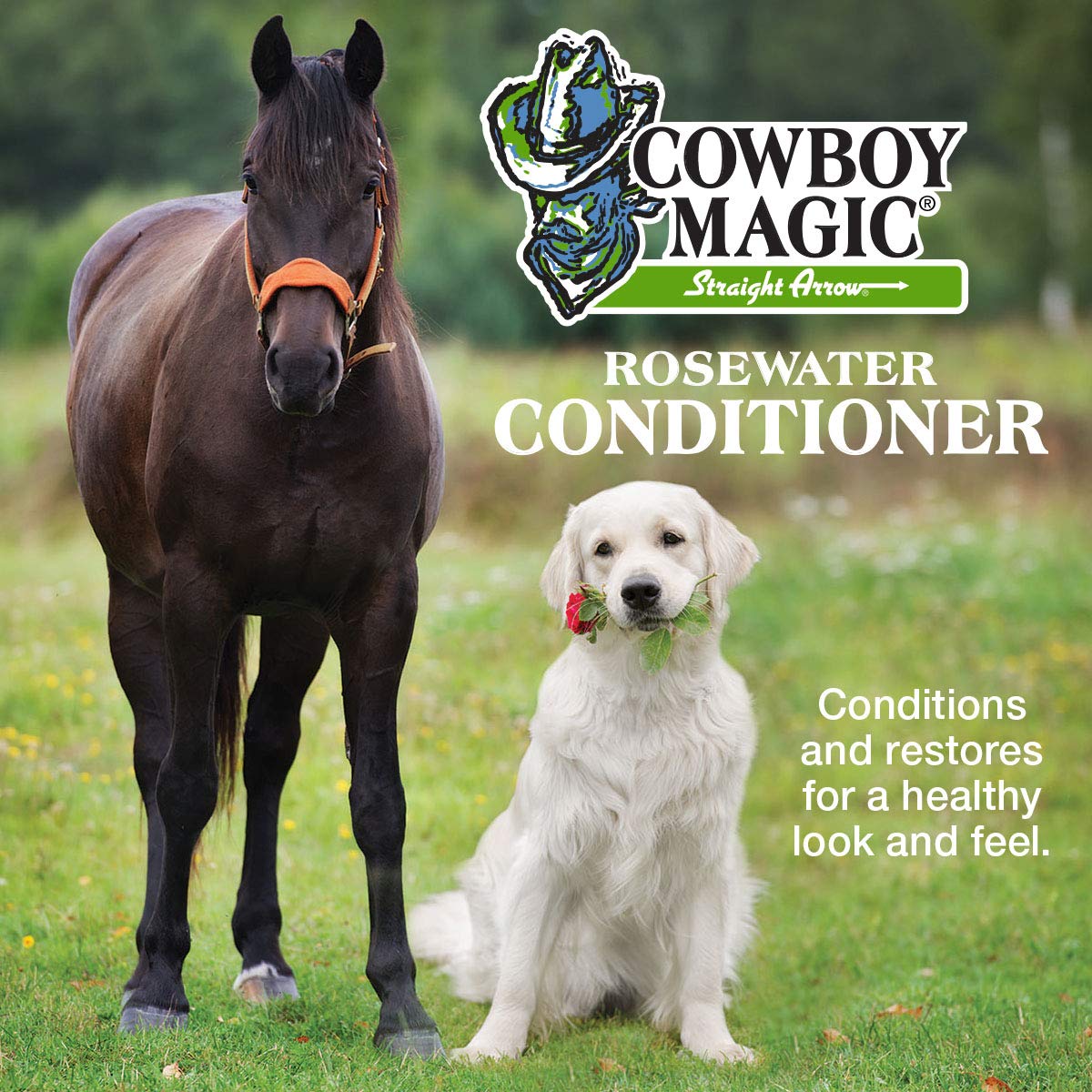 Cowboy Magic Rosewater Shampoo + Conditioner 32 Ounce Each