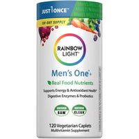 Thumbnail for Rainbow Light Mens One Multivitamin, Men's Daily Multivitamin Provides High-Potency Immune Support, with Vitamin C, Vitamin D and Zinc, Vegetarian, 120 Count