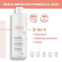 Thumbnail for Avène Micellar Lotion Cleansing Water - Soap-Free 3-in-1 Cleanser, Toner, Make-up Remover - All Skin Types - Non-Comedogenic -16.8 Fl Oz
