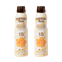 Thumbnail for Hawaiian Tropic Weightless Hydration Clear Spray Sunscreen SPF 15, 6oz | SPF 15 Sunscreen Spray, Sunblock, Oxybenzone Free, 6oz each Twin Pack