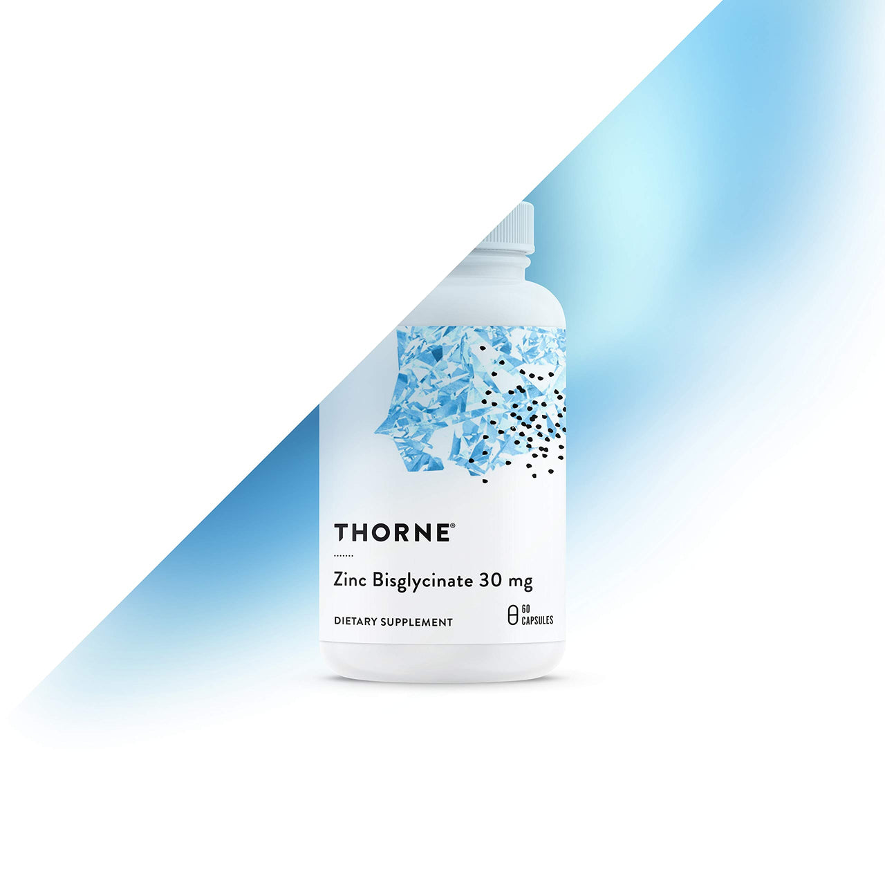 THORNE Zinc Bisglycinate 30mg - Daily Support for Skin, Eye & Immune System Health* with Zinc Supplement Capsules - 60 Capsules