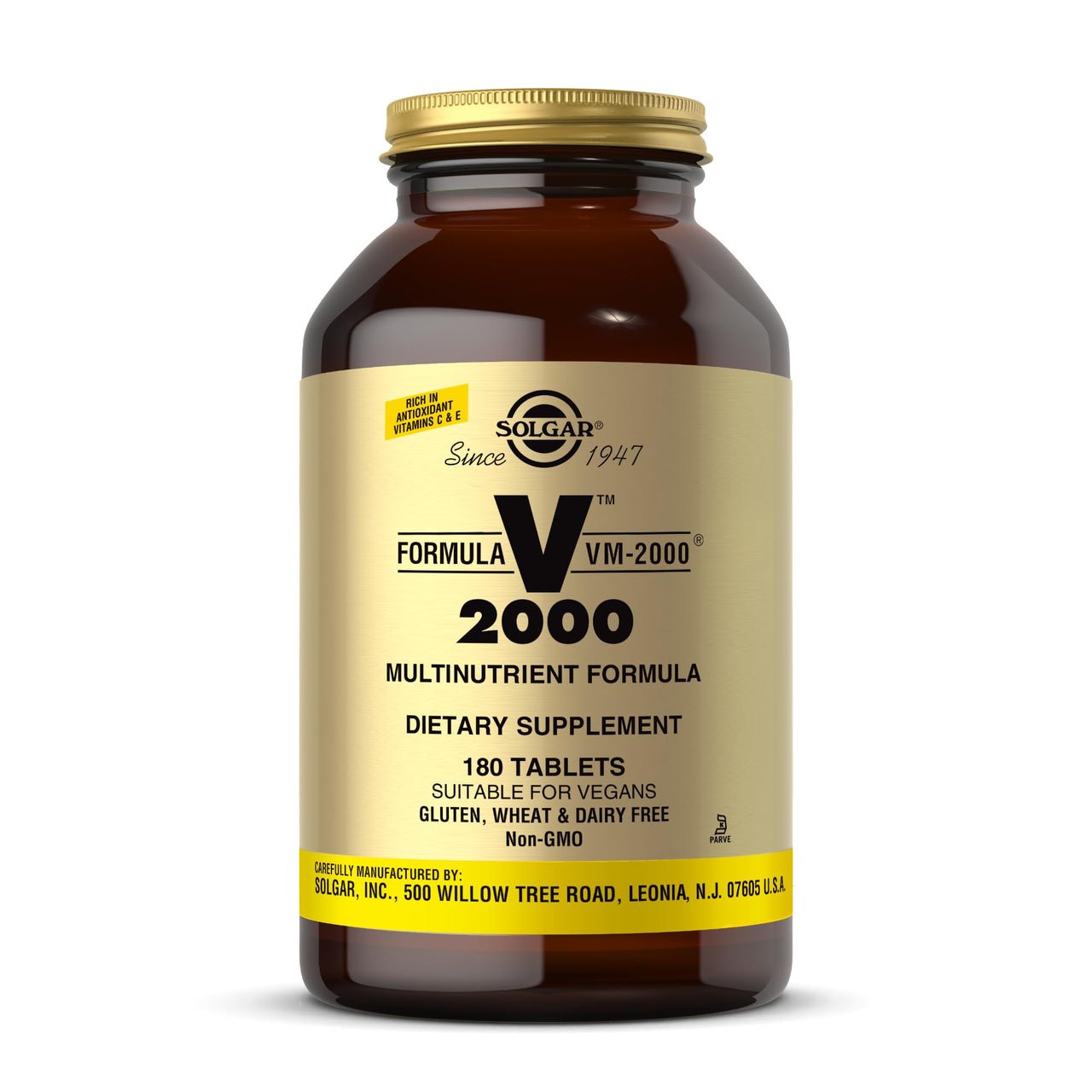 Solgar, Formula Vm 2000 Multinutrient System, 180 Count