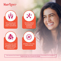 Thumbnail for MaryRuth's 3-in-1 Daily Health Probiotics for Women | Hormone Support & Gut Health Supplement for Women | Women’s Probiotic | 50 Billion CFU | Vegan | 30 ct