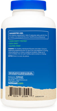 Thumbnail for Nutricost Organic Chaga Mushroom Capsules 1000mg, 75 Servings - CCOF Certified Made with Organic Chaga Mushroom, Vegetarian, Gluten Free, 500mg Per Capsule, 150 Capsules