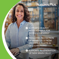 Thumbnail for NaturesPlus Brainceutix PQQ - 60 Vegan Capsules - Supplement for Memory, Clarity & Brain Power - Enhanced Energy, Anti-Aging - Pyrroloquinoline Quinone (PQQ) - Vegetarian, Gluten-Free - 30 Servings