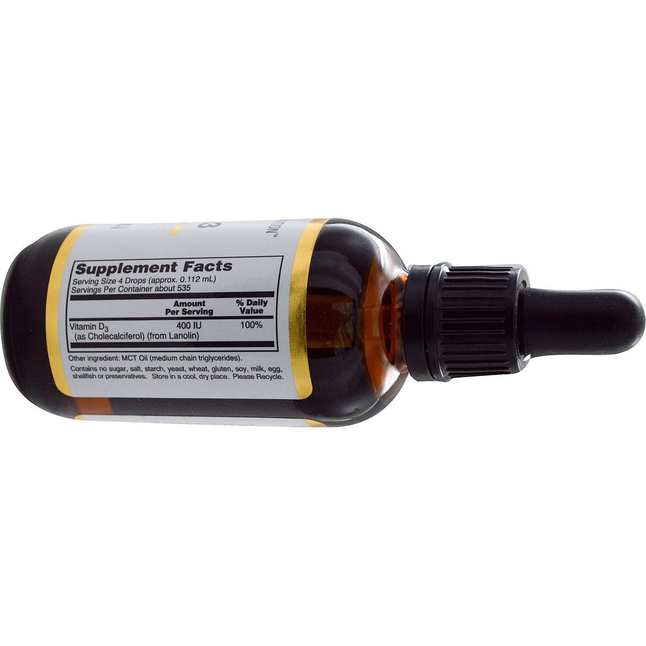 California Gold Nutrition, Liquid Vitamin D-3, 2 fl oz (60 ml)