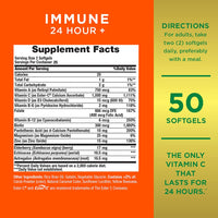Thumbnail for Nature's Bounty Immune 24 Hour +, The only Vitamin C with 24 Hour Immune Support from Ester C, Rapid Release Softgels, 50 Count