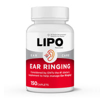 Thumbnail for Lipo-Flavonoid Ear Ringing - Doctor-Recommended for Ringing Ears - Clinically Proven Lemon Bioflavonoid Complex with Vitamins C, B1, B2, B6, B12, & Calcium - 150 Caplets