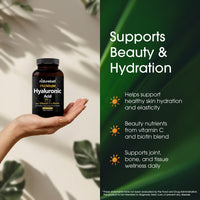 Thumbnail for NatureBell Hyaluronic Acid 250mg - 240 Capsules - 250mg Hyaluronic Acid, 5000mcg Biotin & 25 mg Vitamin C - Supports Skin, Hair, Bone, Eye & Joint Health*