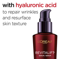 Thumbnail for L'Oreal Paris Revitalift Triple Power Anti-Aging Concentrated Face Serum, Hyaluronic Acid and Pro-Xylane, Reduces Wrinkles 1 oz