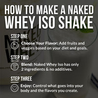 Thumbnail for NAKED Whey Isolate Protein - Only 2 Ingredients, 30g Grass-Fed Protein, Zero Carb, Unflavored, Undenatured, Non-GMO, No Soy, Gluten-Free, No Preservatives - 28 Servings