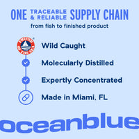 Thumbnail for Oceanblue Professional Omega-3 2100mg Fish Oil Supplement – Triple Strength, High Potency EPA, DHA & DPA – Burpless, Wild-Caught, Natural Orange Flavor – 120 Count (Pack of 1)