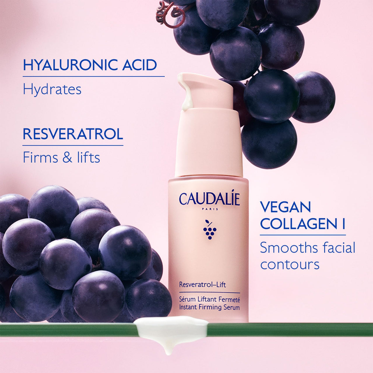 Caudalie Resveratrol-Lift Instant Firming Retinol Alternative Serum, Refillable - 30 mL