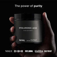Thumbnail for Ultra High Purity Hyaluronic Acid Capsules - 95%+ Highly Purified and Highly Bioavailable - 275mg Formula - Non-GMO Fermentation - High Strength with Vitamin C - 180 Capsules