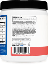 Thumbnail for Nutricost Creatine + Energy 30 Servings (Watermelon Flavored) - 5,000mg Creatine Monohydrate + 350mg Energy Complex Per Serving