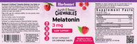 Thumbnail for Bluebonnet Nutrition EarthSweet Melatonin 3 mg Fast-Acting Quick Dissolve Nighttime Relaxation & Restful Sleep Support - Sleep Aid - Gluten-Free, Vegan - Raspberry Flavor - 120 Chewable Tablets