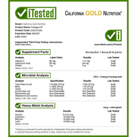 Thumbnail for California Gold Nutrition Collagen Peptides Powder with Hyaluronic Acid, Support for Healthy Hair, Skin, Nails, Joints and Bones, Non-GMO, Gluten and Dairy Free, Unflavored, 7.26 oz, Fish Sourced