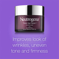 Thumbnail for Neutrogena Triple Age Repair Face Moisturizer - with Hexinol Technology & Vitamin C, Anti-Wrinkle Face Cream with SPF 25, Visibly Reduces Wrinkles & Firms Skin, 1.7 oz