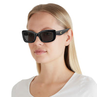 Thumbnail for COACH Sunglasses HC 8390 U 500287 Cr610 Black Grey Solid