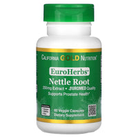 Thumbnail for California Gold Nutrition EuroHerbs, Nettle Root Extract, Euromed Quality, 250 mg, 60 Veggie Capsules