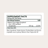 Thumbnail for THORNE - Ultimate-E - Vitamin E Supplement from Mixed Tocopherols - Fat-Soluble Antioxidants for Cardiovascular Support* - Third-Party Certified - Gluten, Dairy & Soy-Free - 60 Softgels