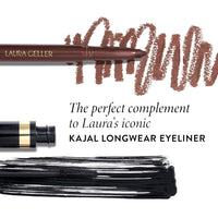 Thumbnail for LAURA GELLER NEW YORK Kajal Longwear Mascara - Lengthening, Defining, Curling, Buildable Formula Eye Makeup - Innovative Curling Brush - 1 count