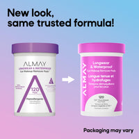 Thumbnail for Almay Makeup Remover Pads, Longwear & Waterproof, Hypoallergenic, Fragrance-Free, Dermatologist & Ophthalmologist Tested (Packaging May Vary), 120 count