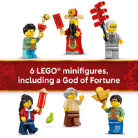 Thumbnail for LEGO Spring Festival Fortune Firecracker Kids Building Toy - Chinese New Year Toy for Boys & Girls, Ages 9+ - Play & Display Wall Art with Realistic Sound Effects - Gift Idea for Birthdays - 80118
