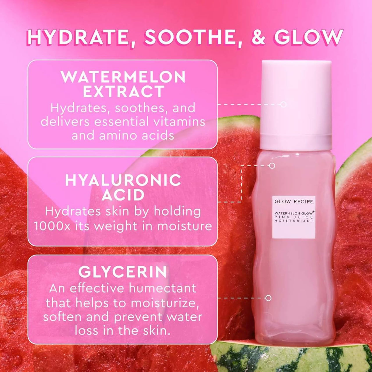 Glow Recipe Pink Juice Hydrating Face Moisturizer for Women & Men