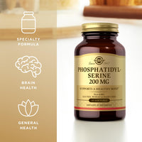 Thumbnail for Solgar Phosphatidyl-Serine 200 mg, 60 Softgels (Pack of 2) - Premium Brain Health Supplement, Supports a Healthy Mind & Cognitive Function - Gluten Free, Dairy Free - 60 Servings