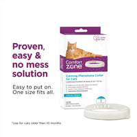 Thumbnail for Comfort Zone Cat Calming Collar: 1 30-Day Calming Collar; Cat Pheromones Help Anxiety, Reduce Stress, Urine Marking, Scratching; Indoor or Outdoor Cats; Long-Lasting