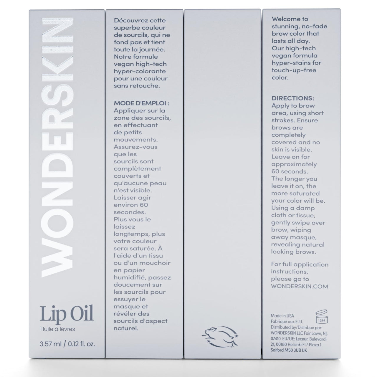 Wonderskin Lip Oil - Lip Rehab Serum Oil, Hydrating and Moisturizing Clear Serum for Dry Lips - Natural, Vegan and Non-sticky (Clear)