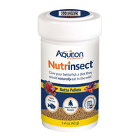 Thumbnail for Aqueon Nutrinsect Fish-Free Fish Food, Betta Pellets, 1.41 oz