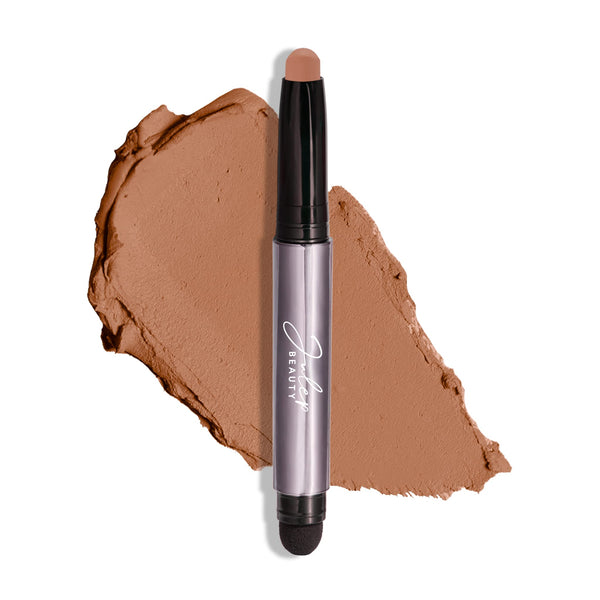 Julep Eyeshadow 101 Cream-to-Powder Waterproof Shadow Stick – Hazelnut Matte – Long-Lasting, Crease-Proof, Neutral Brown Beige Matte Cream Eyeshadow with Built-in Smudger