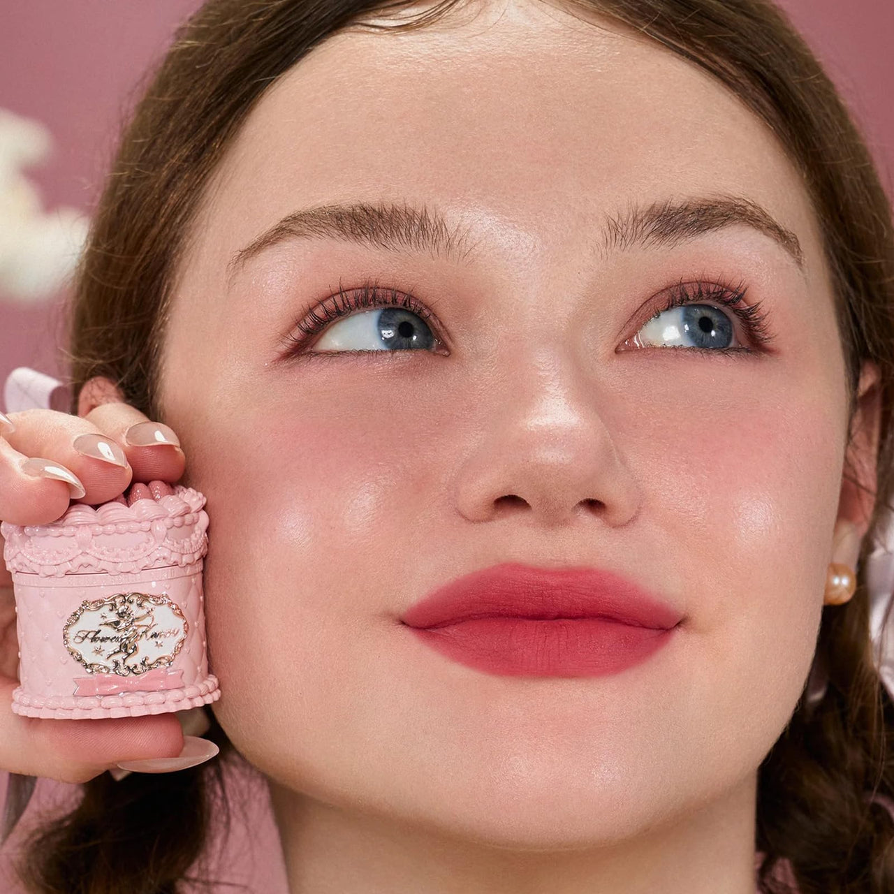 Flower Knows Strawberry Cupid Cake Lip Cream,Long Lasting Purplish Pink Matte Lipstick,Hydrating Lip Stain,Transfer & Smudge-Proof Velvet Liquid Lipstick for Girls&Women,0.17 Fl Oz(V06 Tulip)