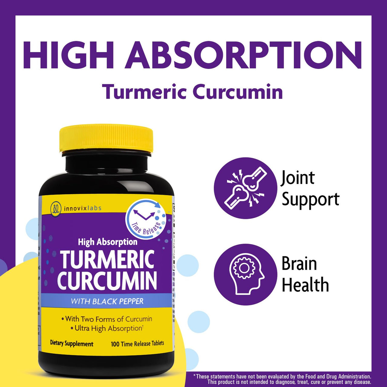 Magnesium & Curcumin Bundle: InnovixLabs Advanced Magnesium (150 Time-Release Capsules) InnovixLabs Turmeric Curcumin (100 Time-Release Tablets). Promotes Relaxation, Bones, Muscle and Immune Health.*