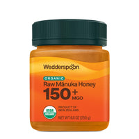 Thumbnail for Wedderspoon Organic Raw Manuka Honey 150+ MGO, 8.8 Oz, Unpasteurized New Zealand Honey, Non-GMO, BPA-Free Jar, Superfood & Natural Wellness Support