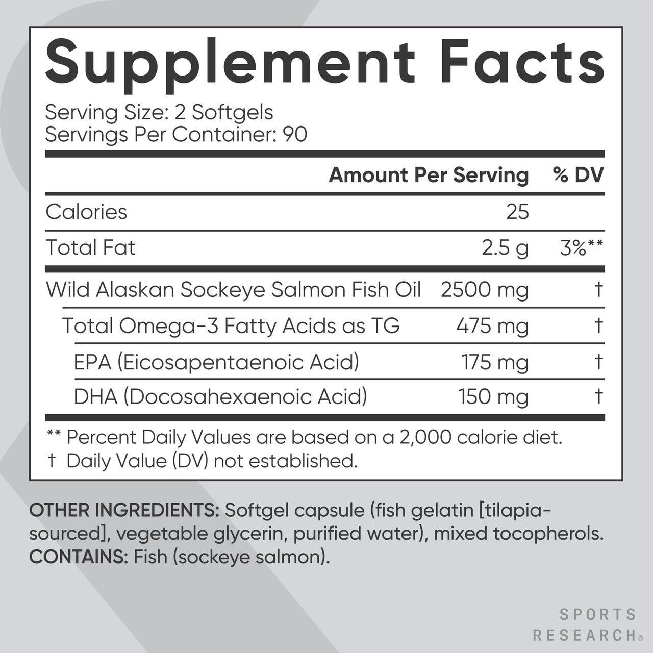 Sports Research® Supplements Pack - Omega 3 Salmon Oil + Vegan Vitamin D 5000iu & Mk7 Vitamin K 100mcg + CoQ10 (100mg)