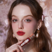 Thumbnail for Flower Knows Strawberry Rococo Cloud Lip Cream,Long Lasting Vibrant Red Matte Lipstick,Hydrating Lip Stain,Transfer & Smudge Proof Velvet Liquid Lipstick for Girls&Women,0.12 Fl Oz(09 Strawberry Red)