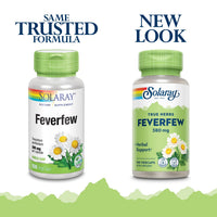 Thumbnail for SOLARAY Feverfew Leaf 380 mg | Healthy Circulation, Blood Vessel Tone, Comfort Support | Non-GMO & Vegan | 100 VegCaps
