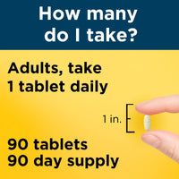 Thumbnail for Nature Made Multivitamin For Him 50+, Mens Multivitamins for Daily Nutritional Support, Multivitamin for Men, 90 Tablets, 90 Day Supply