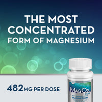 Thumbnail for Mag-Ox Magnesium Supplement, Pharmaceutical Grade Magnesium Oxide 483mg, Most Concentrated Form of Magnesium, 120 Tablets