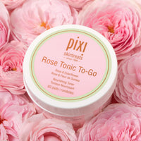Thumbnail for Pixi Rose Tonic to-Go, Nourishing Rose Flower Water, Toning & Moisturizing, Alcohol-Free Daily Hydrating Toner Pads On The Go, 60 Pads
