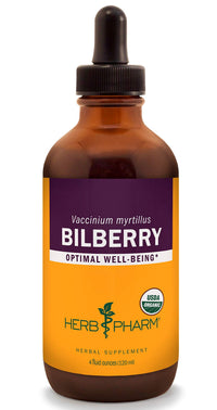 Thumbnail for Herb Pharm Bilberry Liquid Extract for Eye and Vision Support - 4 Ounce
