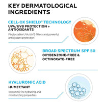 Thumbnail for La Roche Posay Anthelios UV Hydra Sunscreen SPF 50, Daily Hydrating Sunscreen for Face with Hyaluronic Acid and Vitamin E, Broad Spectrum Invisible SPF Protection, Anti Aging, Fragrance Free