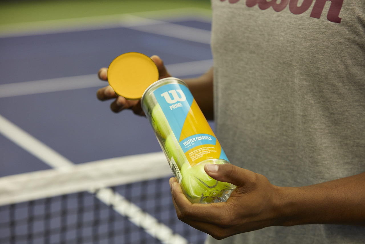 Wilson Profile All Court Tennis Balls - Yellow, 3 Ball Can